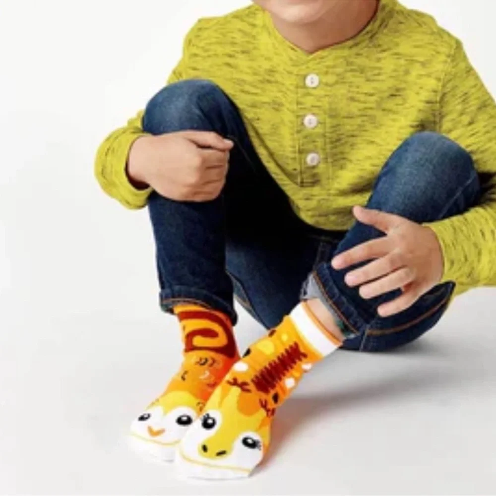 Pals Socks‎ Monkey and Giraffe Mismatched Socks Size 1-3 years  New